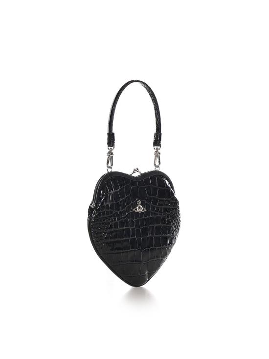 26SS 비비안웨스트우드 벨 하트 프레임 퍼스 4B01000CWL0098N401 Black - VIVIENNE WESTWOOD