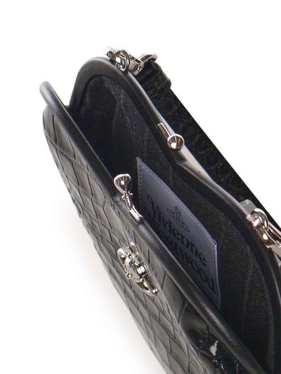 26SS 비비안웨스트우드 벨 하트 프레임 퍼스 4B01000CWL0098N401 Black - VIVIENNE WESTWOOD