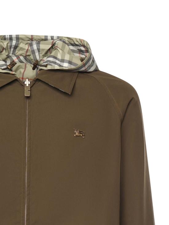 26SS 버버리 리버시블 체크 코튼 자켓 8116067 Green - BURBERRY