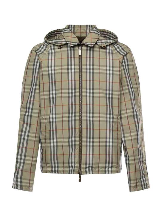 26SS 버버리 리버시블 체크 코튼 자켓 8116067 Green - BURBERRY