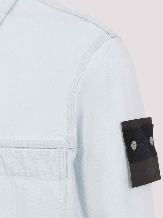26SS 스톤 아일랜드 데님 코치 자켓 L1S144100006S00J9VJ203 Light Grey - STONE ISLAND