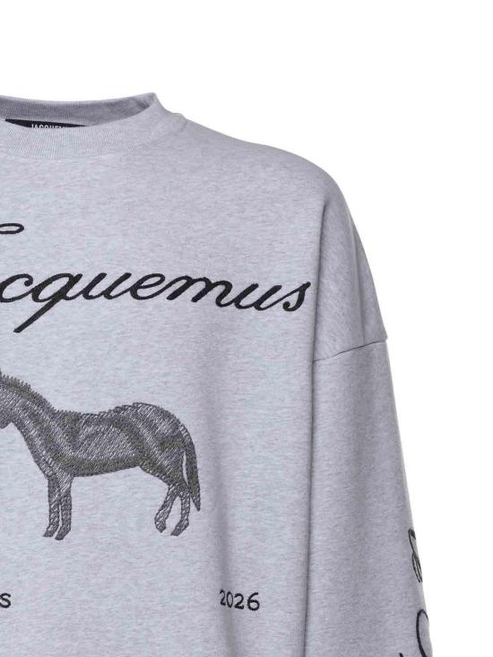 26SS 자크뮈스 긴팔 티셔츠 SSM00314AJ001749DS Grey - JACQUEMUS