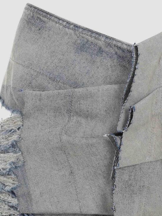  릭 오웬스 미디 스커트 RO02C1370DMPSH98 Blue - RICK OWENS