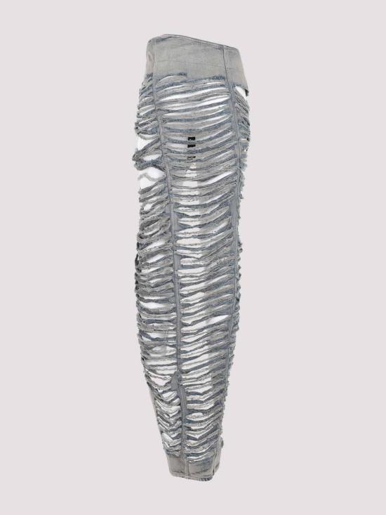  릭 오웬스 미디 스커트 RO02C1370DMPSH98 Blue - RICK OWENS