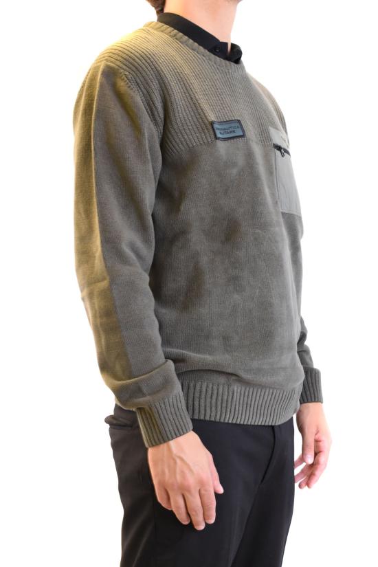  에어로노티카 밀리터리 스웨터 242MA1515L539 military green