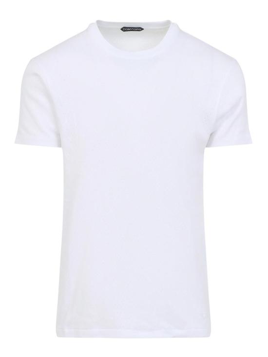 26SS 톰포드 반팔 티셔츠 JCS032JMC111WAA White