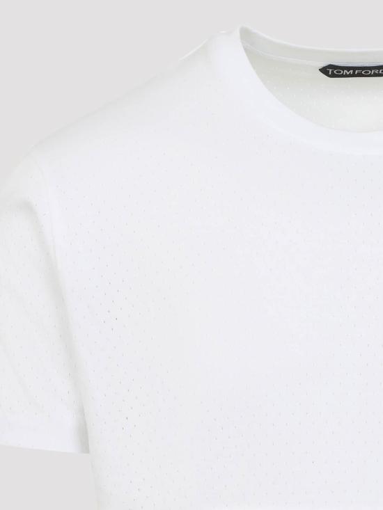 26SS 톰포드 반팔 티셔츠 JCS032JMC111WAA White - TOMFORD