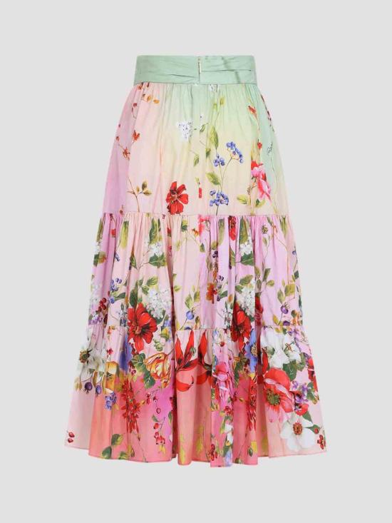 26SS 로베르토 카발리 미디 스커트 WQT3033AR32D0509 Multicolour - ROBERTO CAVALLI