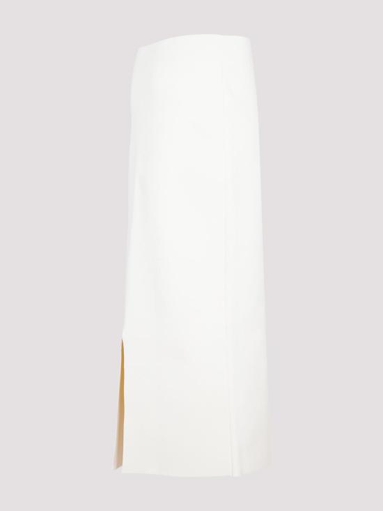  질샌더 미디 스커트 J03MA0115J18273102 White - JIL SANDER