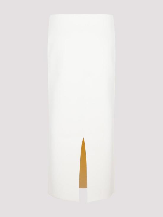  질샌더 미디 스커트 J03MA0115J18273102 White - JIL SANDER