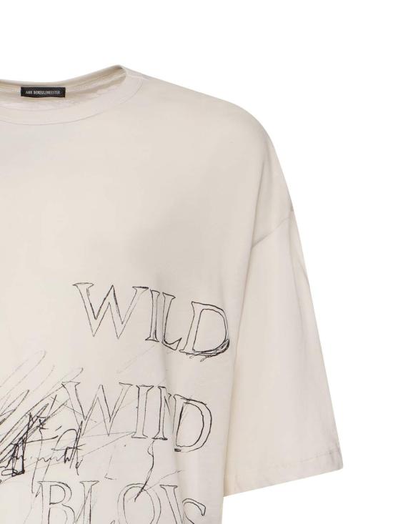 26SS 앤 드뮐미스터 반팔 티셔츠 B0013826FA206003 White - ANN DEMEULEMEESTER
