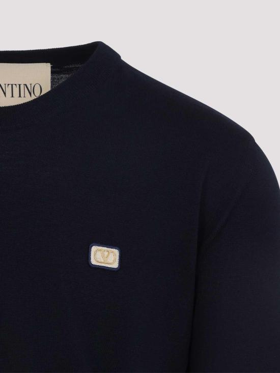 26SS 발렌티노 가라바니 스웨터 8V3KC37QBCJ598 Dark Blue - VALENTINO GARAVANI