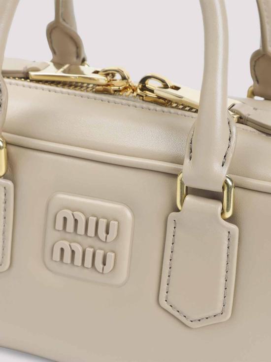 26SS 미우미우 토트백 5BB142VOONACR3F0036 Light Beige - MIU MIU