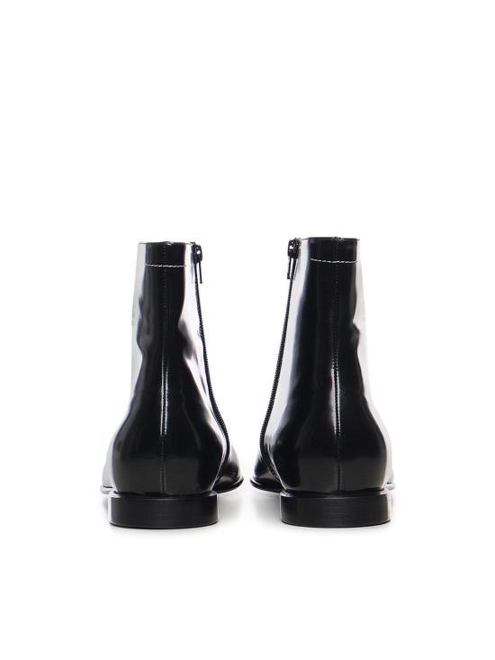 26SS MM6 메종마르지엘라 레더 앵클 부츠 SH1WU0013P7137T8013 Black - MM6 MAISON MARGIELA