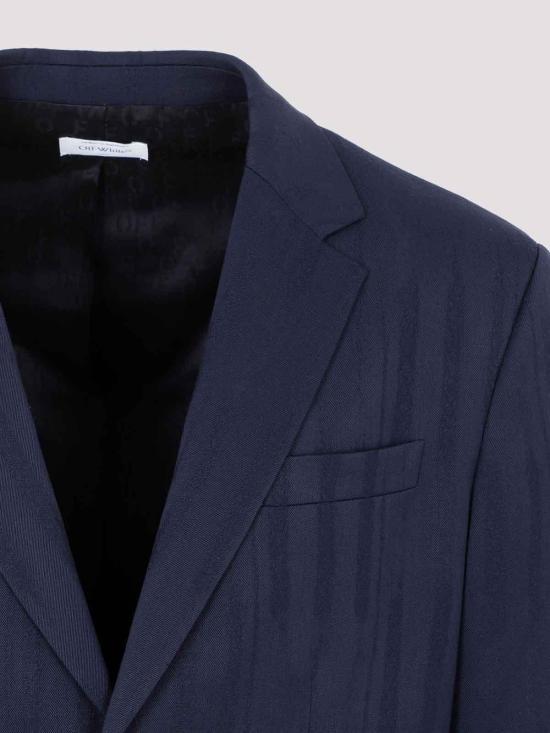  오프화이트 자켓 OMEN077F23FAB0014700 Animal Print - OFF WHITE