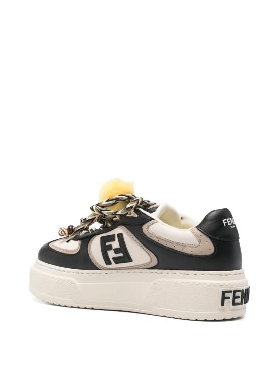 26SS 펜디 매치 소프트 레더 로우탑 스니커즈 8E8721AY9N F1V7Q Black - FENDI