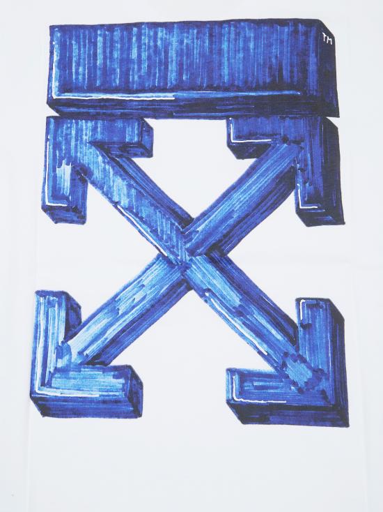 26SS [키즈] 오프화이트 티셔츠 44BAA002S26J005 100 BIANCO - OFF WHITE