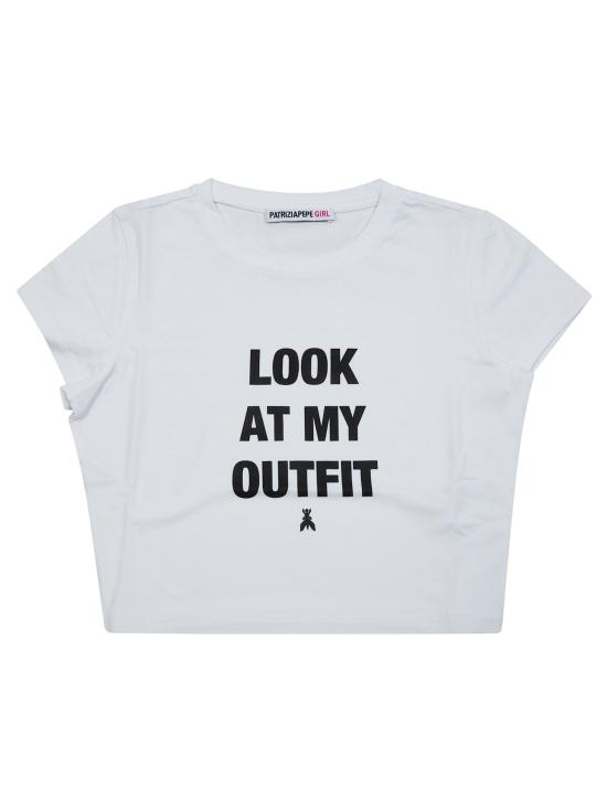 26SS [키즈] 파트리지아페페 티셔츠 7M0972J051 W146 BIANCO