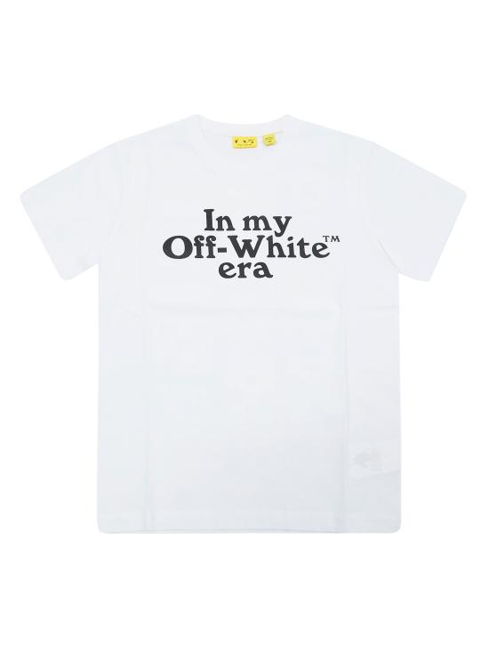 26SS [키즈] 오프화이트 티셔츠 44BAA002S26J007 100 BIANCO