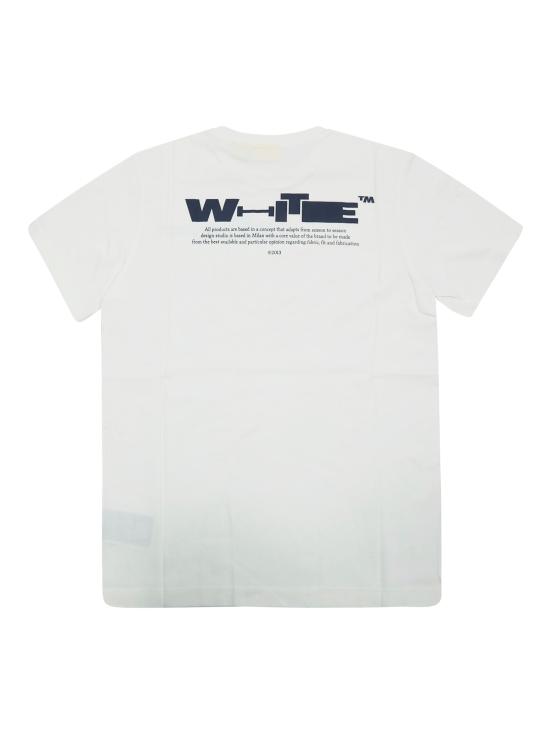 26SS [키즈] 오프화이트 티셔츠 44BAA002S26J00A 100 BIANCO - OFF WHITE