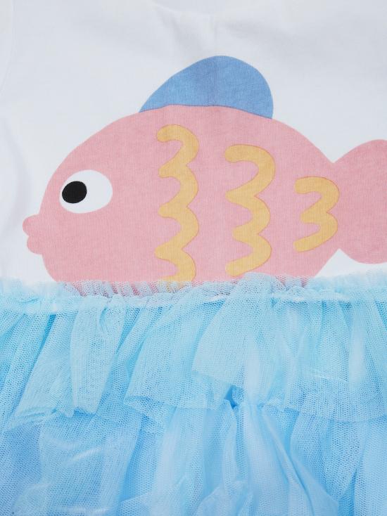 26SS [키즈] 스텔라 맥카트니 티셔츠 TY1061Z0434 100 BIANCO - STELLA MCCARTNEY