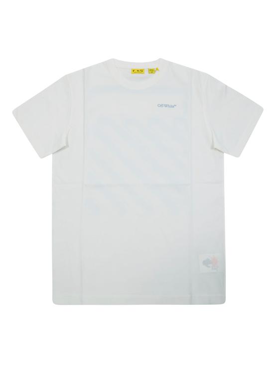 26SS [키즈] 오프화이트 티셔츠 44BAA002S26J009 100 BIANCO