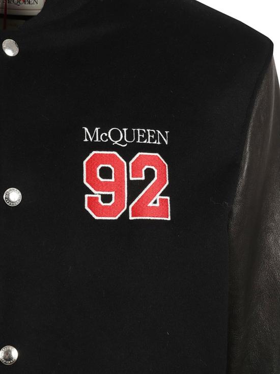  알렉산더 맥퀸 봄버 자켓 729646Q5HXJ1009 Black - ALEXANDER MCQUEEN