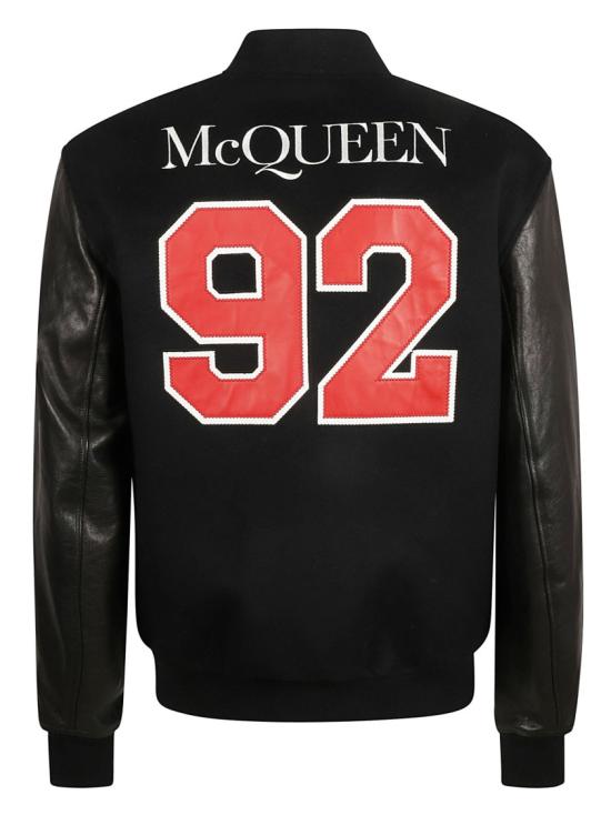  알렉산더 맥퀸 봄버 자켓 729646Q5HXJ1009 Black - ALEXANDER MCQUEEN