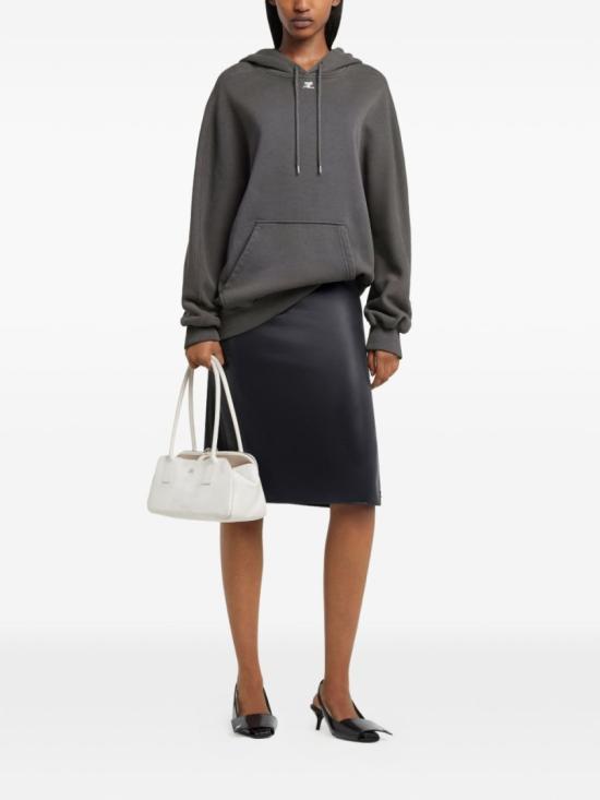 26SS 쿠레쥬 후드 티셔츠 126JHO049JS0266 9917 Grey - COURREGES