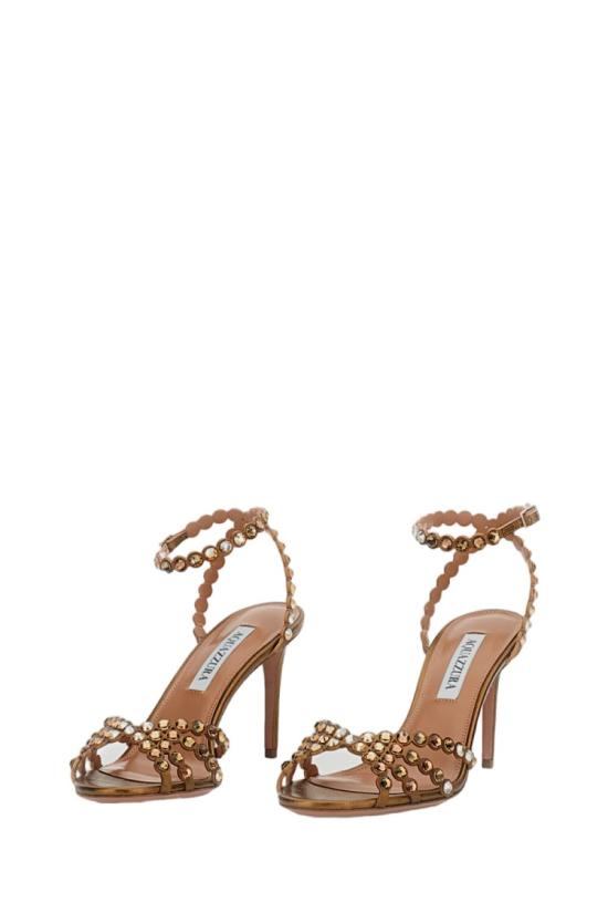 26SS 아쿠아주라 샌들 TQLMIDS0CYNBRA Brown - AQUAZZURA