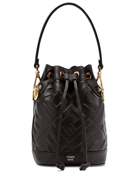 26SS 펜디 몬트레조 레더 미니 백 8BS093ANWT F0KUR Black