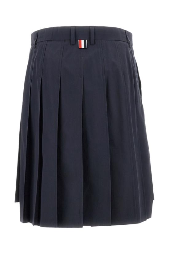 26SS 톰브라운 코튼 수트 플리츠 스커트 FGCA40UF1063415 Blue - THOM BROWNE
