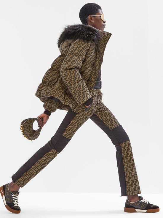 26SS 펜디 펜디그라피 FF 패브릭 미니백 8BS081ALP3 F1MAT Brown - FENDI