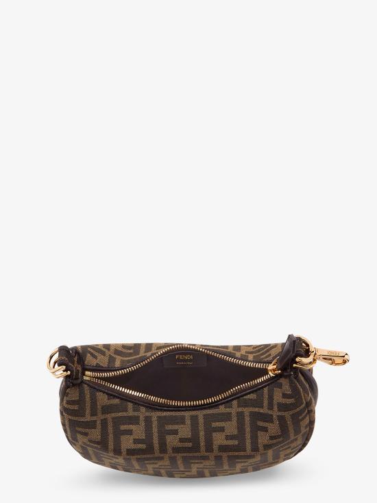 26SS 펜디 펜디그라피 FF 패브릭 미니백 8BS081ALP3 F1MAT Brown - FENDI