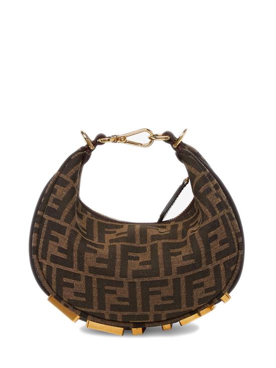 26SS 펜디 펜디그라피 FF 패브릭 미니백 8BS081ALP3 F1MAT Brown