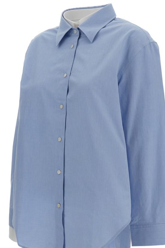 26SS 아크네 스튜디오 레이어드 버튼업 AC0790CN2 Blue - ACNE STUDIOS