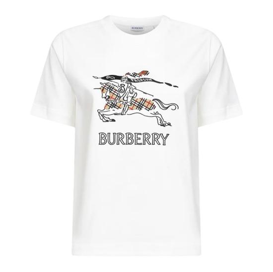 26SS 버버리 EKD 스케치 코튼 티셔츠 8121038B7078 White