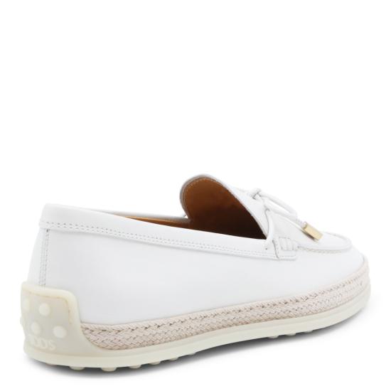26SS 토즈 플랫 슈즈 XXW92K0JV70N6MB015 White - TODS