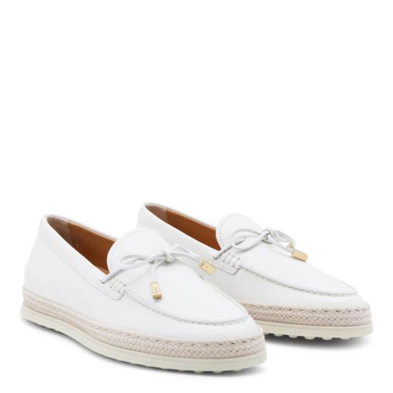 26SS 토즈 플랫 슈즈 XXW92K0JV70N6MB015 White - TODS