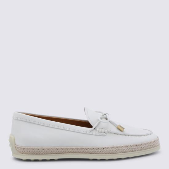 26SS 토즈 플랫 슈즈 XXW92K0JV70N6MB015 White - TODS