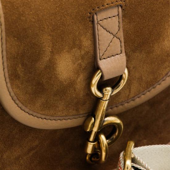 26SS 버버리 미니 B 클립 메신저 백 8120200A3819 Brown - BURBERRY