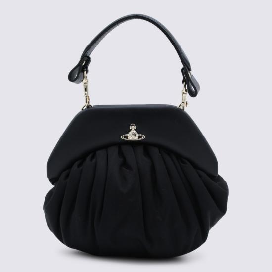 26SS 비비안웨스트우드 사피아노 탑핸들 클러치 파우치 49030001WW01F4N401 Black - VIVIENNE WESTWOOD