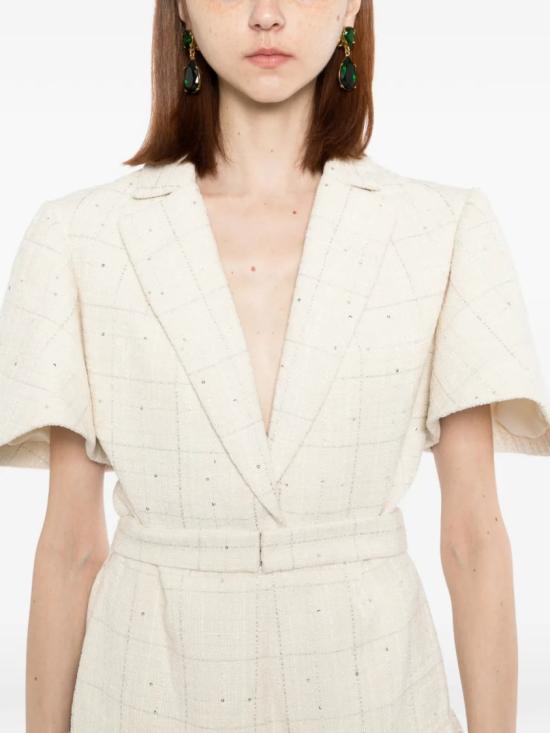  사이드 코베이시 점프수트 트위드 숏 - SAIID KOBEISY