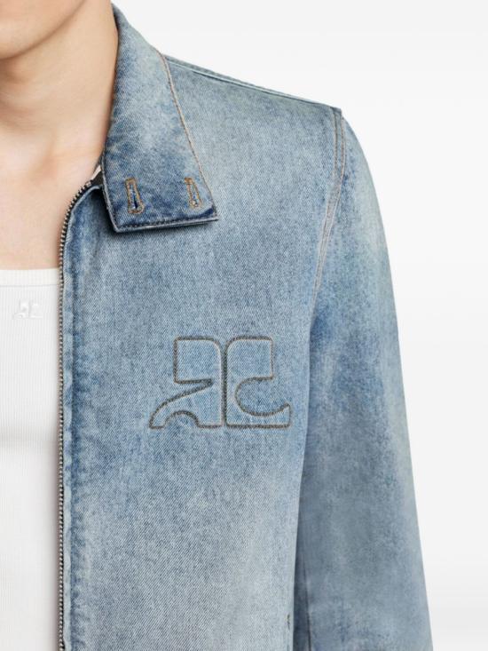 26SS 쿠레쥬 데님 자켓 126DBL328DE0058 7055 Blue - COURREGES