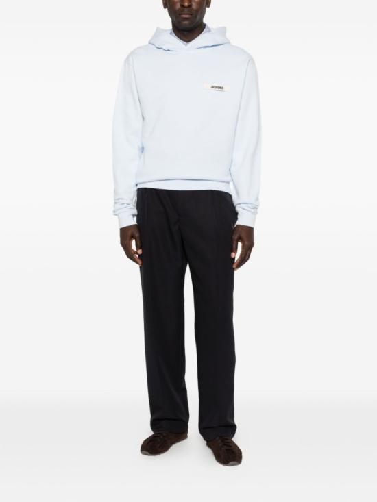 26SS 자크뮈스 그로그랭 후드 티셔츠 HOM00247 AJ00126 321 Blue - JACQUEMUS