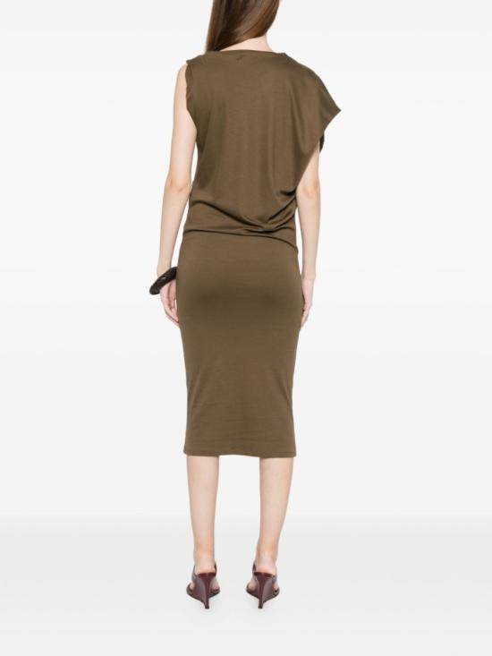 26SS 자크뮈스 미디 원피스 DRW00811 AJ00260 580 Brown - JACQUEMUS