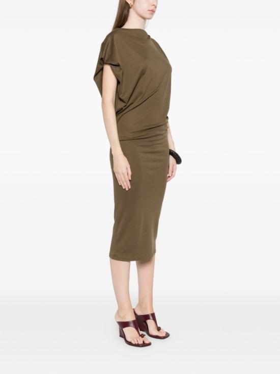 26SS 자크뮈스 미디 원피스 DRW00811 AJ00260 580 Brown - JACQUEMUS