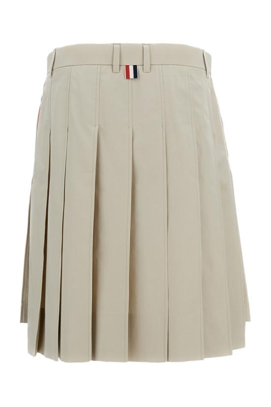 26SS 톰브라운 코튼 수트 플리츠 스커트 FGCA40UF1063260 Neutrals - THOM BROWNE