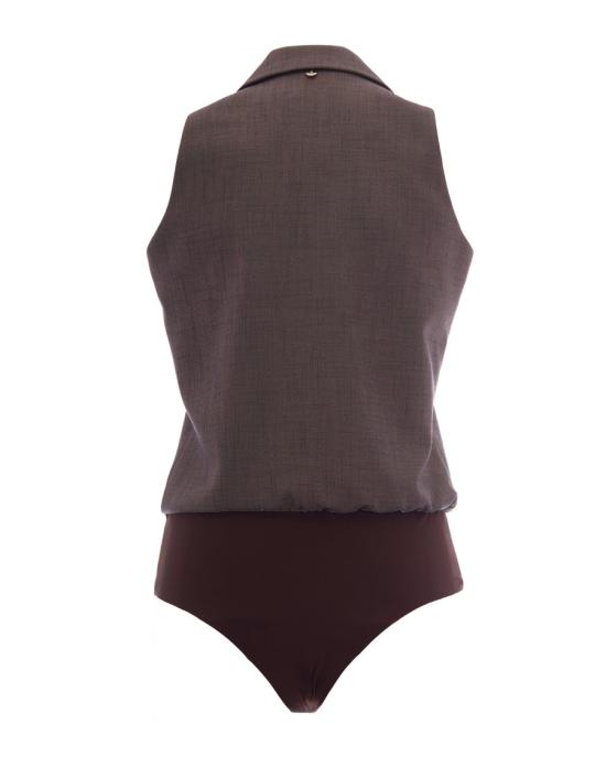26SS 리우조 바디수트 티셔츠 1413589 Grey - LIU JO