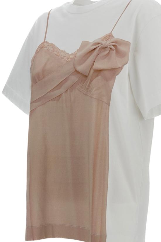 26SS 시몬로샤 반팔 티셔츠 5195P70AP70B0569WHITENUDE White - SIMONE ROCHA